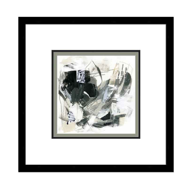 Framed Gicl&eacute;e Wall Art - Monochrome Maelstrom Set of 2